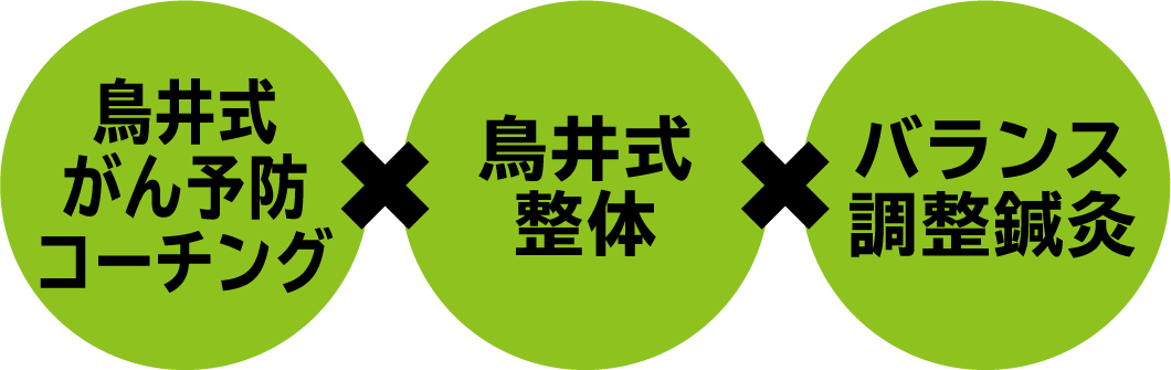 鳥井式がん予防コーチング×鳥井式整体×バランス調整鍼灸